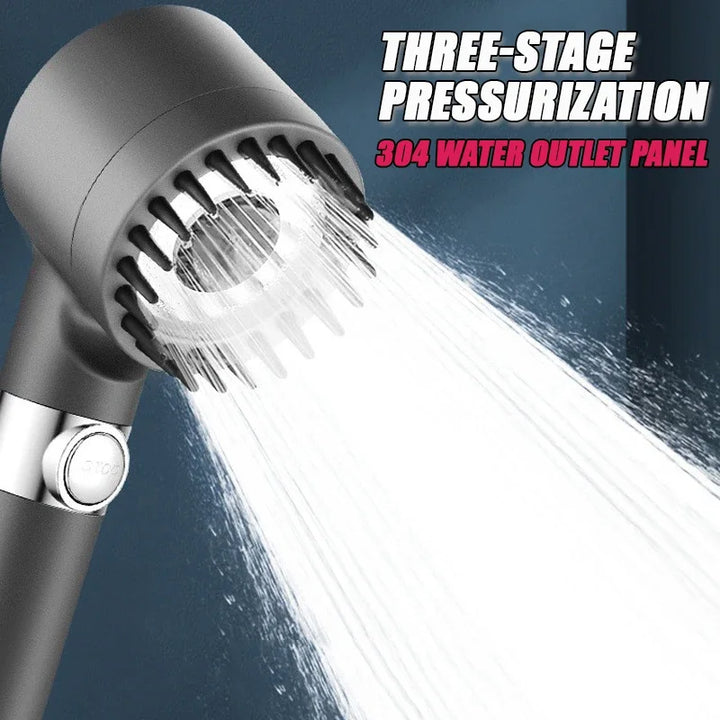 High Pressurized Filter Shower Head 3-mode Adjustable Spray with